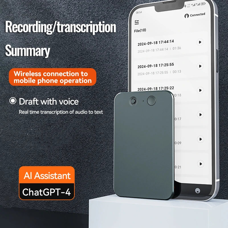 AI-Powered ChatGPT-4 Voice Recorder & Translator with App Control