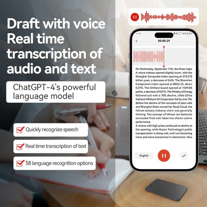 AI-Powered ChatGPT-4 Voice Recorder & Translator with App Control