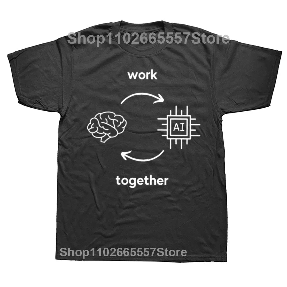 AI vs Human OpenAI Style T-Shirt - ChatGPT Hip Hop Gift Tee