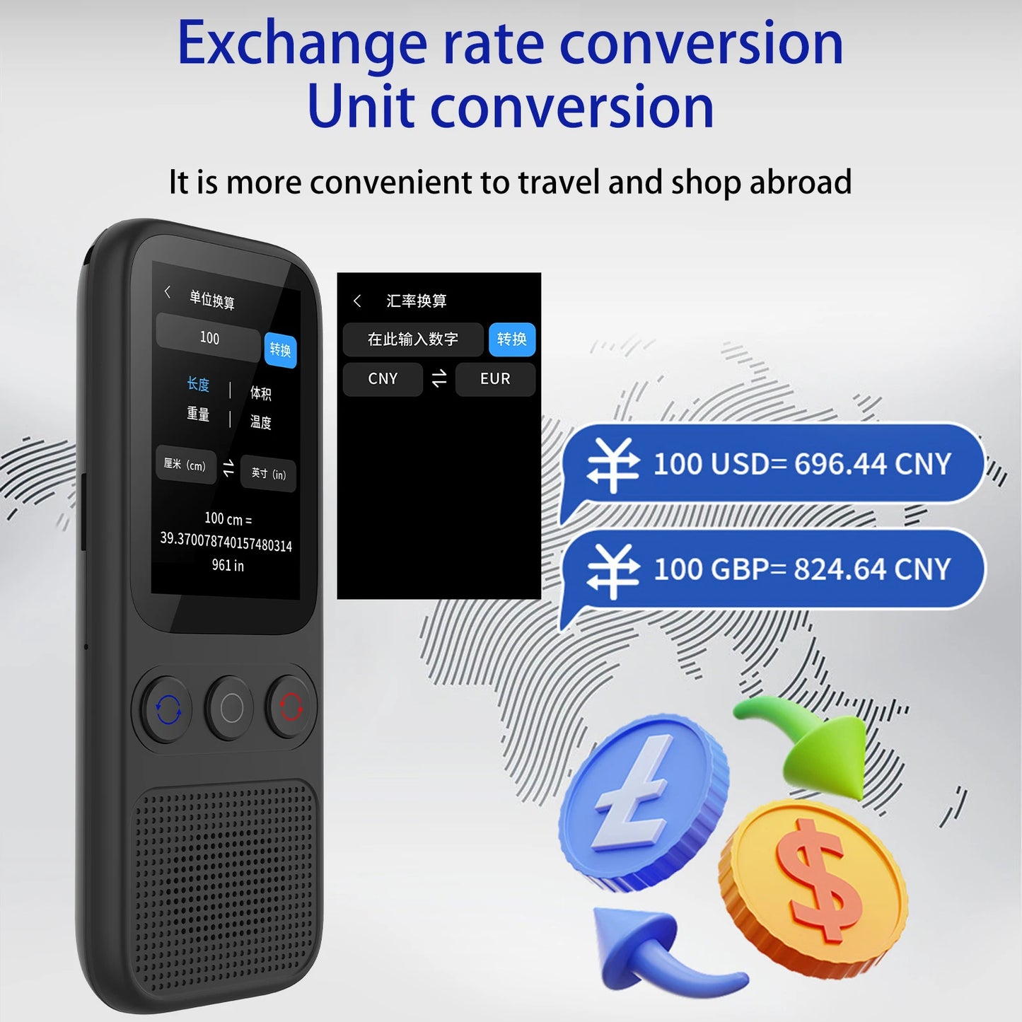 Portable Language Translator Device with 138 Languages