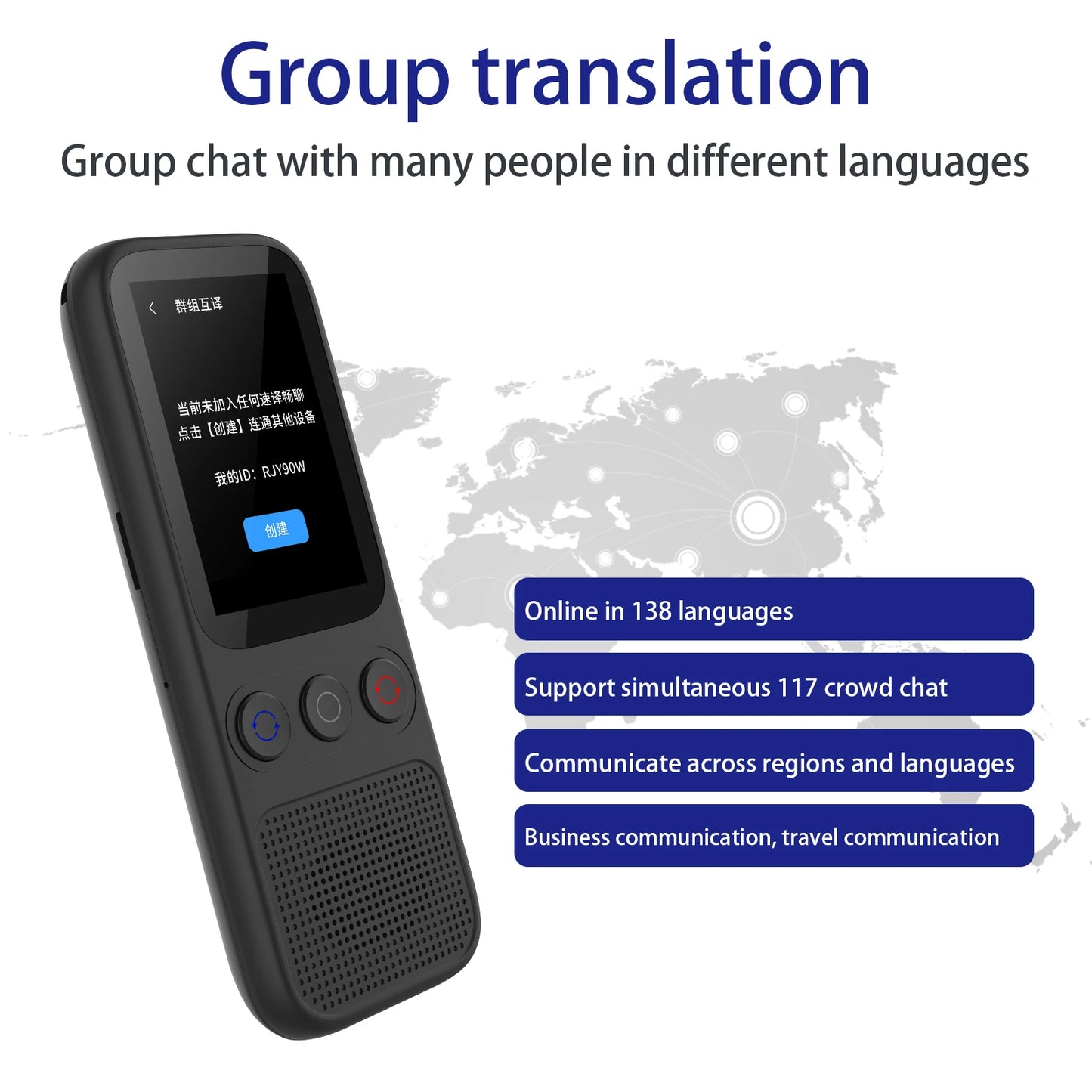 Portable Language Translator Device with 138 Languages