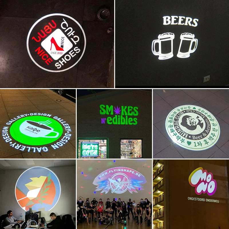 Custom HD Logo Projection Lamp - Indoor & Outdoor Waterproof