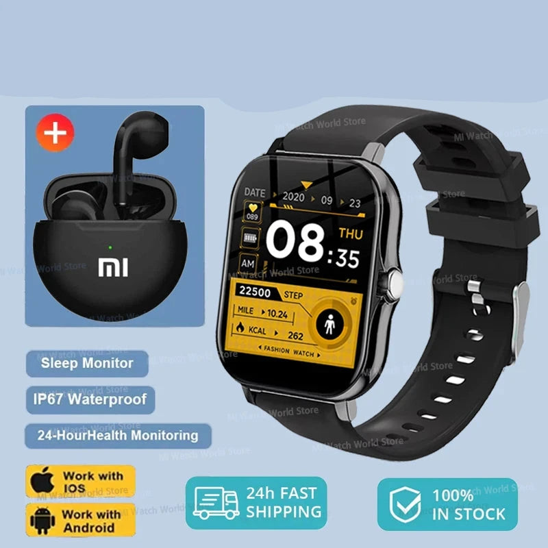 Xiaomi Original Smart Watch - Full Touch Screen, Fitness Tracker, BT Call, Sport & Health