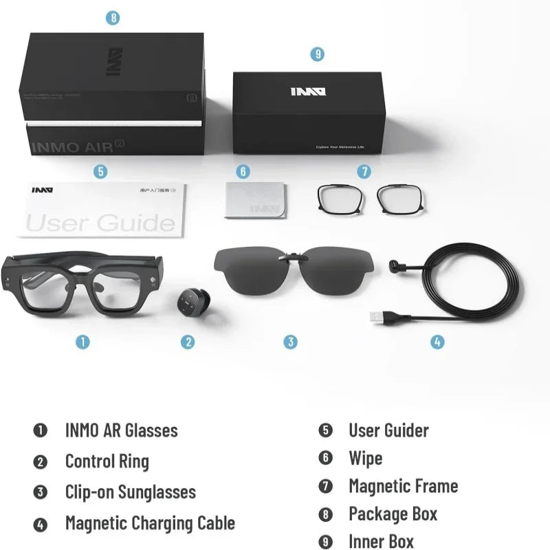 Inmo Air 2 Smart AR Glasses with Real-Time Translation