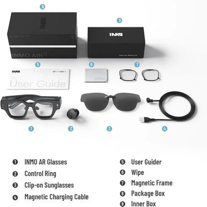 Inmo Air 2 Smart AR Glasses with Real-Time Translation