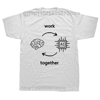 AI vs Human OpenAI Style T-Shirt - ChatGPT Hip Hop Gift Tee