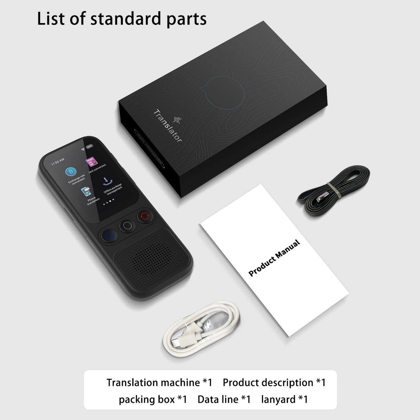 Portable Language Translator Device with 138 Languages